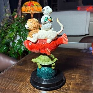 Department 56 "Peaceable Kingdom" Statue David Everett Very RARE Neiman Marcus